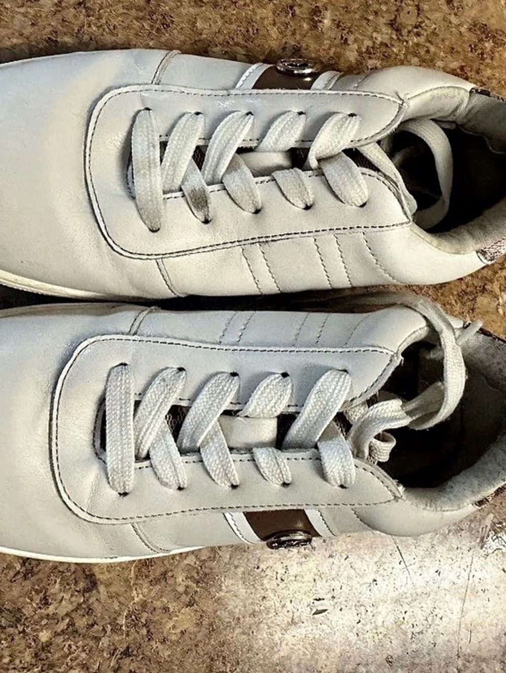 Kids Michael Kors Allie Trainer White Sneakers